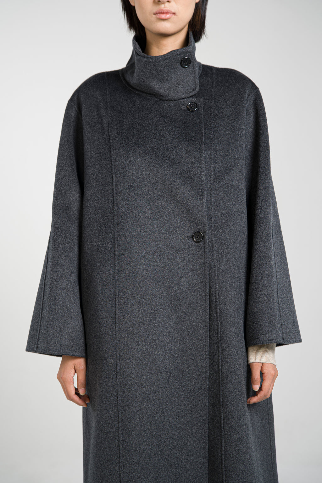 Stand-collar Straight Cut